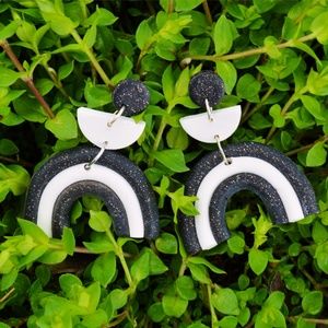 Boho Clay Arch Earrings *The Gwendolyn*